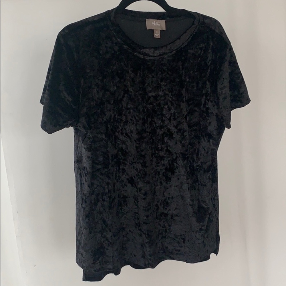 A very comfy velvet top.